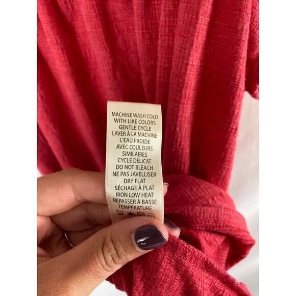 Max Studio Off Shoulder Smocked Top Pink Size Small - Picture 6 of 7